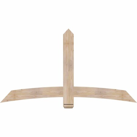 Ekena Millwork Bellingham Smooth Timber Gable Bracket, Douglas Fir, 72"W x 39"H x 1 1/2"D x 5 1/2"F, 13/12 Pitch GBW072X39X0206BEL00SDF